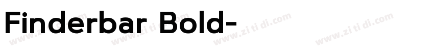 Finderbar Bold字体转换